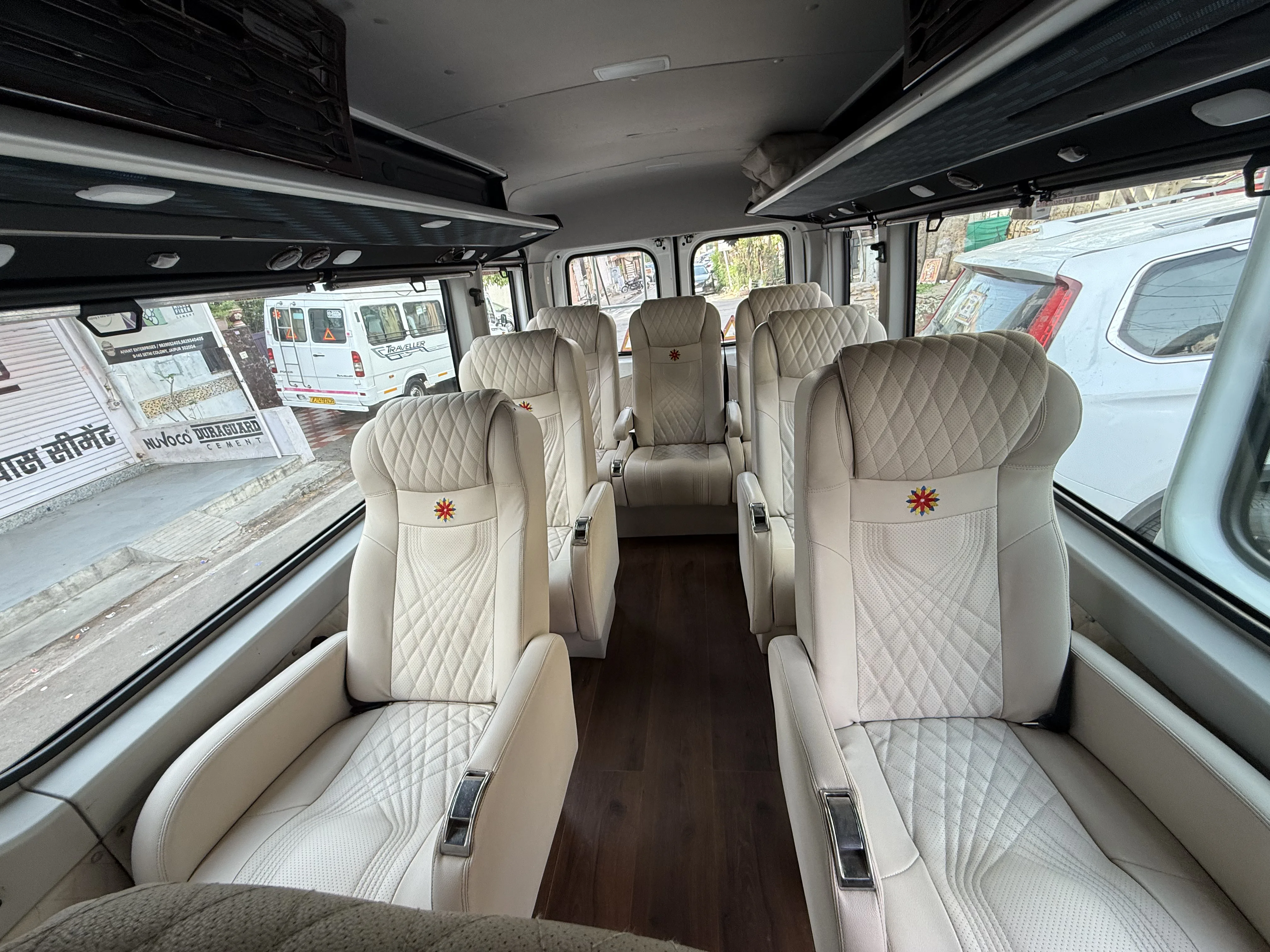 17 Seater Luxury Force Urbania rental Jaipur Rajasthan