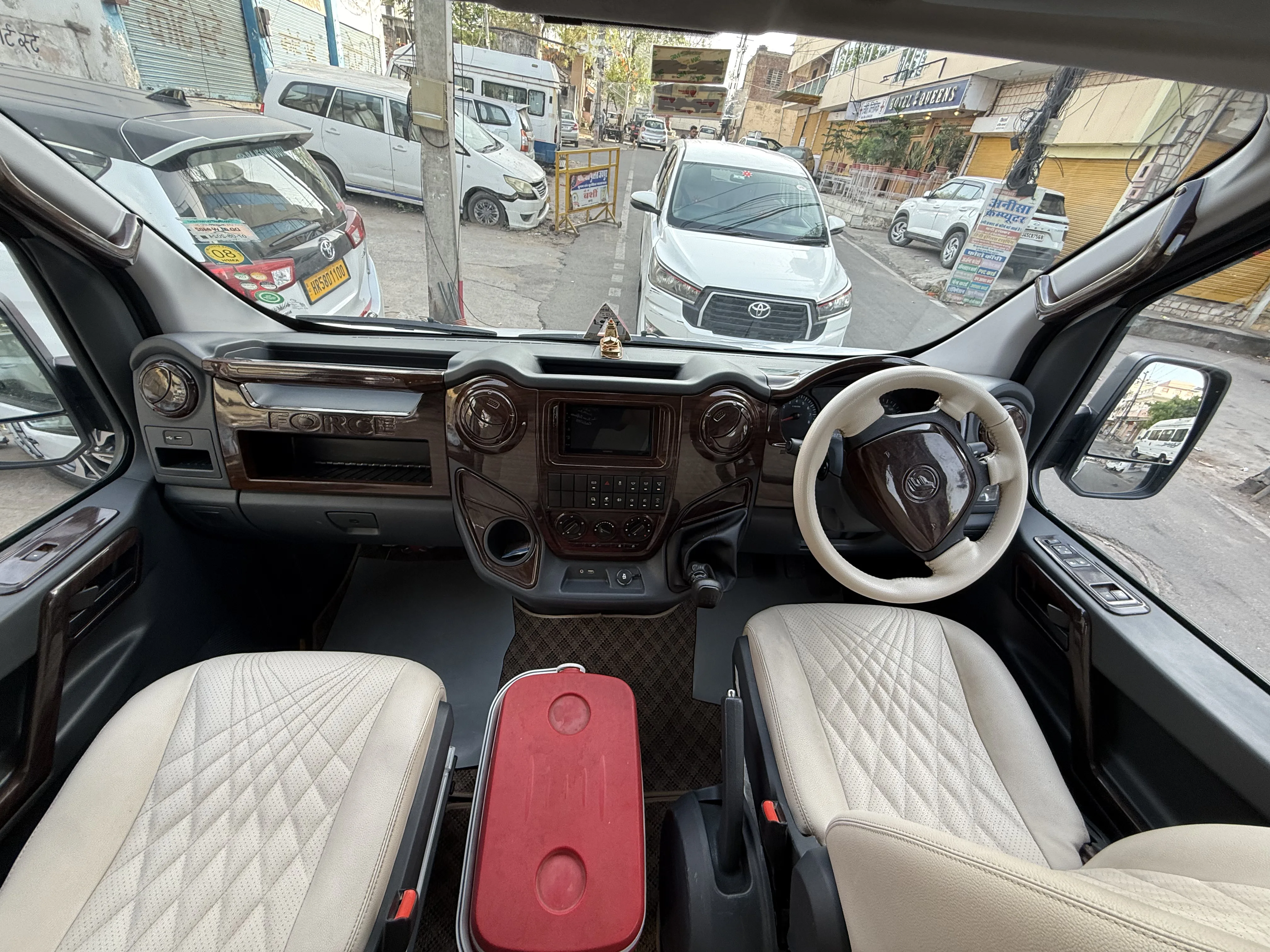 Chauffeur driven 17 Seater Force Urbania Jaipur for airport transfer