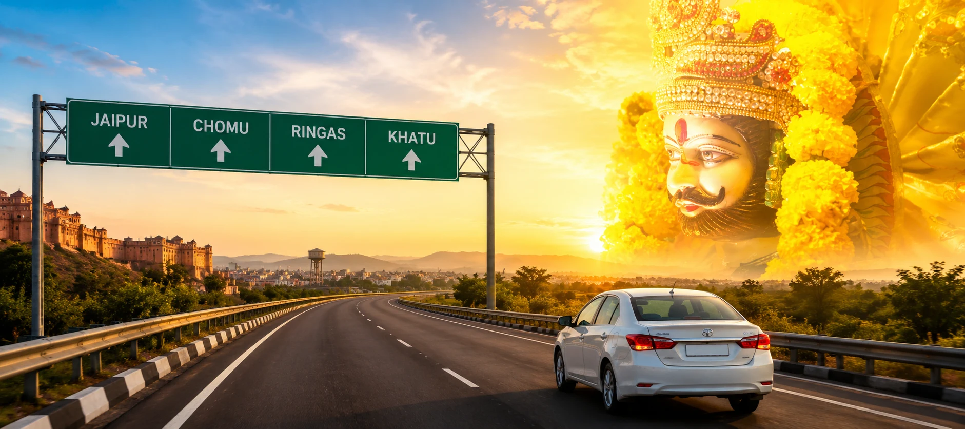 Jaipur to Khatu Shyam Ji by Taxi